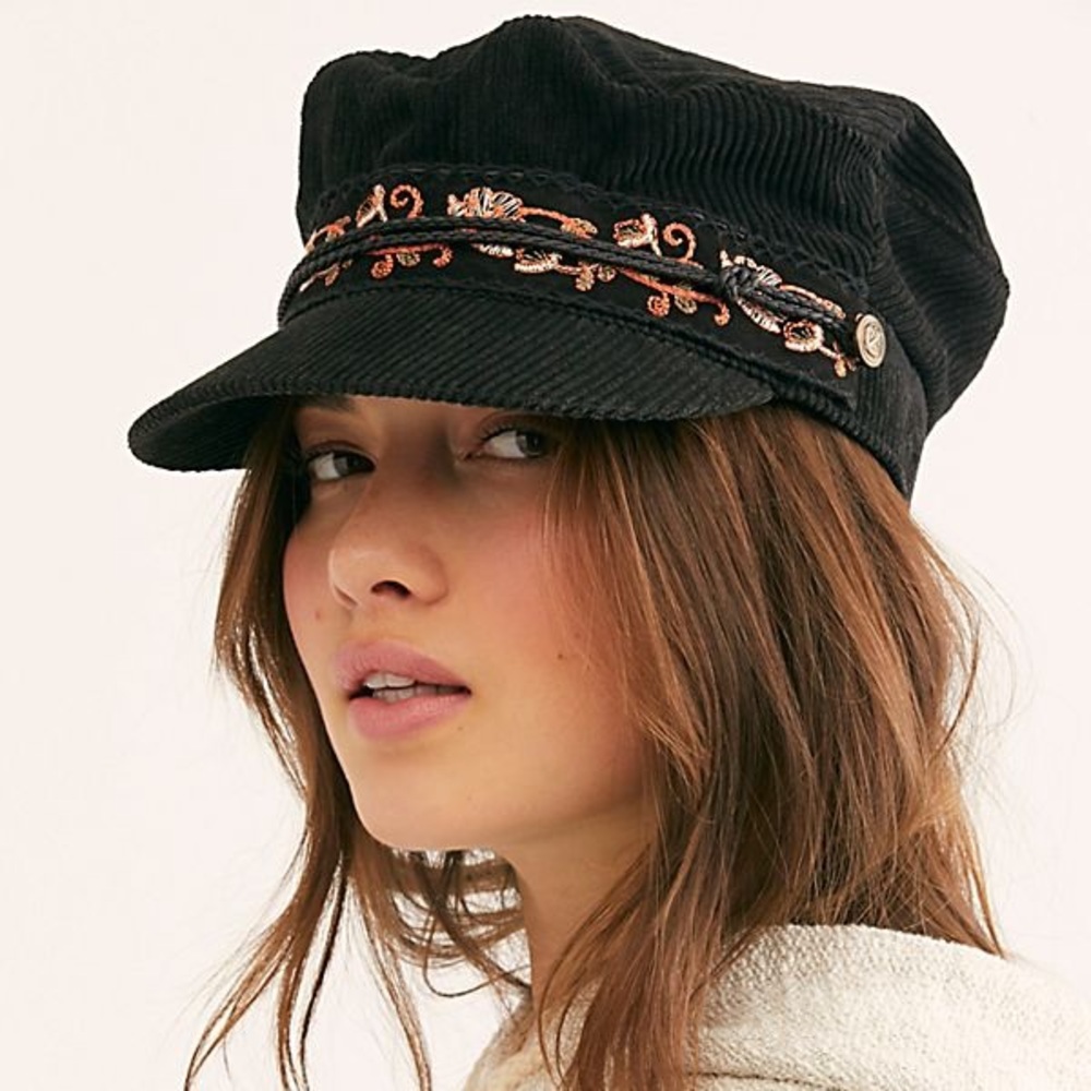 NWT Free People Wildflower Lieutenant Hat